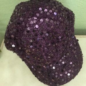 Something Special Sparkly Purple Cap with Visor.